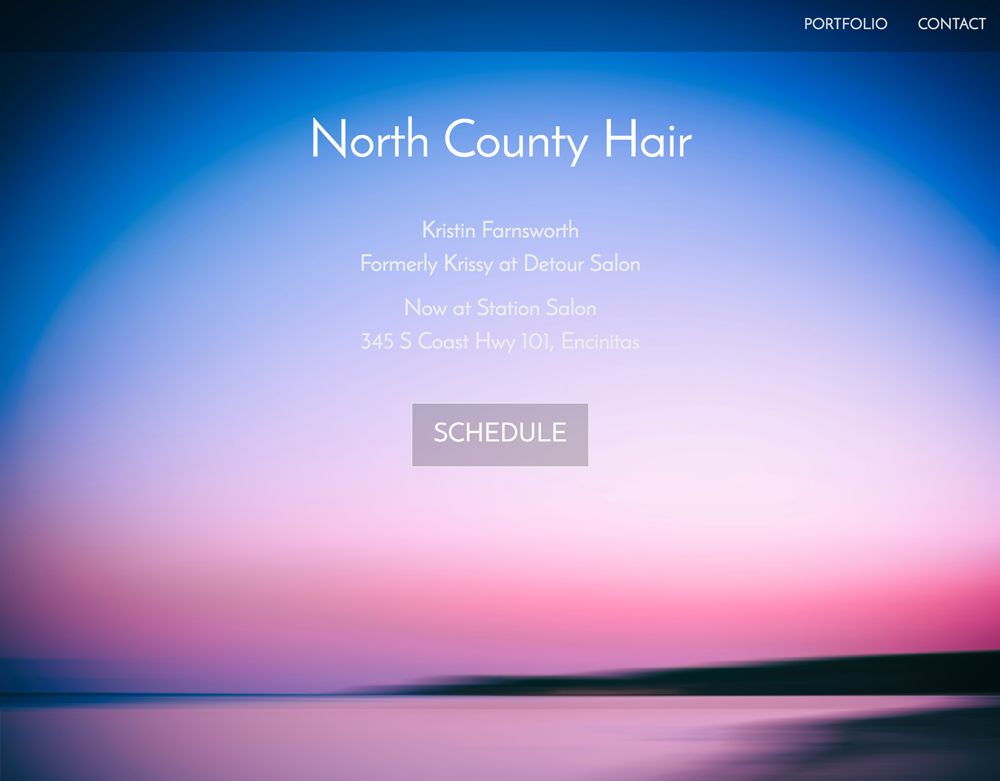 North County Hair: Website